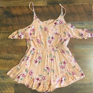 Cold shoulder romper